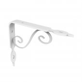 Ferforje 16 x 20 cm Dekoratif Raf Altı Raf Ayağı Konsol Beyaz - 1