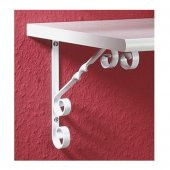 Burgulu 15 x 15 cm Dekoratif Raf Altı Raf Ayağı Konsol Beyaz - 3
