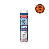 30 Adet Apel Silikon Sıvı Çivi Montaj Kit Güçlü Yapıştırıcı 390 Gr - 1