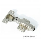 Fors Frenli Pistonlu Yavaş Kapanan Dolap Menteşesi Düz - 2