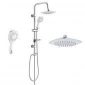 Tema Rain Bianco Sürgülü Banyo Duş Takımı Seti 5+1 Fonksiyonlu - 1