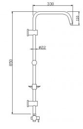 Tema Rain Bianco Sürgülü Banyo Duş Takımı Seti 5+1 Fonksiyonlu - 2