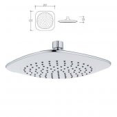 Tema Bianco Banyo Tepe Duş Başlığı Başlık Kireç Kırıcılı Sistem - 1