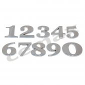 Yapışkanlı Plastik Harf Site ve Apartman Kapıları için 8,5 cm Krom - 2