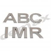 Yapışkanlı Plastik Harf Site ve Apartman Kapıları için 8,5 cm Krom - 1