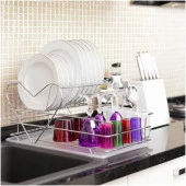 Tekno Tel İki Katlı Tezgah Üstü Kalp Bulaşıklık Tabaklık KB-011 - 6