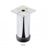 Mobilya Ayağı Metal 10 cm Alttan Ayarlı 42 mm Krom Ayak - 1