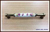 PORSELEN KULP DOLAP ÇEKMECE 81035 MODEL 141 DESEN 160 MM ANTİK - 1