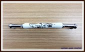 PORSELEN KULP DOLAP ÇEKMECE 81025 MODEL 303 DESEN 192 MM KROM - 2