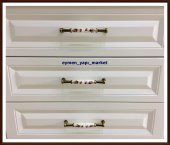 PORSELEN KULP DOLAP ÇEKMECE 81035 MODEL 141 DESEN 160 MM ANTİK - 3
