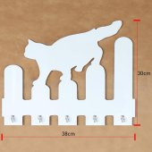 Prado Kedi-Çit Dekoratif Duvar Rafı Anahtarlık - 4