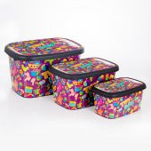 Oyuncak Kutusu Saklama Kutusu Seti 3lü ToyBox - 2