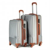 Wexta Silver Mix Gümüş 3lü Valiz Seti Kabin, Orta & Büyük Boy WX231 - 2