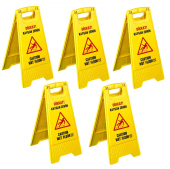 Safell Kaygan Zemin Levhası - Dikkat Uyarı Levhası - 5li Paket - 1