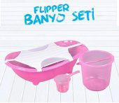 Flipper Bebek Banyo Küvet Seti - 5 Parça Bebek Banyo Küveti - 3