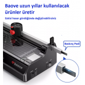 Baove OCW280 A4 Laminasyon Makinesi ve Kağıt Kesme Makinesi + 10 Pvc Film - 8
