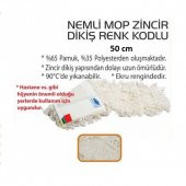Safell Eko Nemli Mop Paspası 50 cm Zincir Dikiş) 10lu Paket - 1