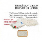 Safell Nemli Mop - Temizlik Arabası Paspası 40 cm - 1