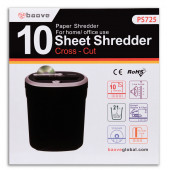 Baove PS725 Evrak İmha Makinesi ve Kağıt Kesme - Cd - Kredi Kartı İmha Makinesi - Çapraz Kesim - 20 Litre - 4