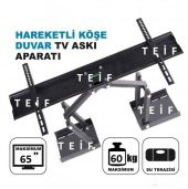 Teif 65'' - 165 Ekran Köşe Askı Aparatı - Led Tv Köşe Askı Aparatı - Su Terazili - 2