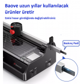 Baove OCW380 A3 Laminasyon Makinesi ve Kağıt Kesme Makinesi + 20 Pvc Film - 8