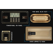 İnsafe ISC45YH Special Edition Orta Boy Çelik Para Kasası - Değerli Eşya ve Mücevher Kasası - 6