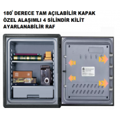İnsafe ISSWFC2420 Yangın Sertifikalı ve Suya Dayanıklı Ekstra Büyük Boy Para Kasası - 2