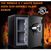 İnsafe ISSWFC1418 Yangın Sertifikalı ve Suya Dayanıklı Orta Boy Para Kasası - Değerli Eşya ve Mücevher Kasası - 5