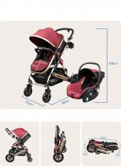 Norfolk Baby Voyage Air Luxury 5 in1 Travel Sistem Bebek Arabası Puset - 8