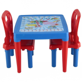 Pilsan Menekşe - Hobby iki Sandalyeli Çalışma Sırası - Oyun ve Aktivite Çalışma Masası - 2