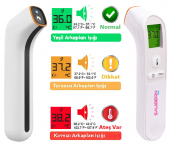 Saubern BNT9602 Temassız Vücut ve Alından Ateş Ölçer - Kulaktan Ateş Ölçer - Termometre - 1
