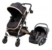 Norfolk Baby Voyage Air Luxury 5 In 1 Kahverengi Travel Sistem Bebek Arabası - 5