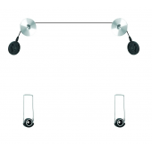 Achill Sled2000A New Çelik İpli Tv Askı Aparatı - 32'' - 65'' / 82 - 165 Ekran - 1
