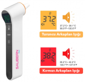 Saubern BNT9603 Temassız Alından Ateş Ölçer - Kulaktan Ateş Ölçer - Termometre - 4