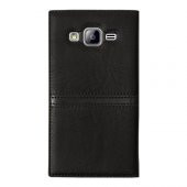 Samsung Galaxy On5 (G5520) Gizli Mıknatıslı Pencereli Magnum Kılıf Siyah - 2