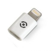 CELLY Micro USB - Lightning MFI Lisanslı Dönüştürücü Adaptör Beyaz - 1