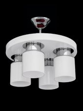 Sinem Avize Oval Modern Beyaz 4lü Avize - 1