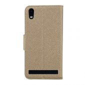 Vestel Venus V3 5010 Orijinal Cüzdanlı Kılıf Gold - 2