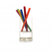 7552K KALEMLİK SU İÇİNDE İNCİLİ MODEL OFİS GERECİ 7X7X13CM 300ML - 2