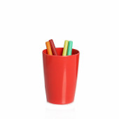 HK50248A3-K KALEMLİK KIRMIZI RENKLİ MELAMİN OFİS GERECİ 8X8X11CM 320ML - 3