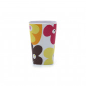 HK5009KP2-K KALEMLİK KIRMIZI PAPATYA DESENLİ OFİS GERECİ 7X7X11CM 300ML - 4