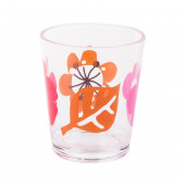 RF2742-7282-K KALEMLİK KIRMIZI PAPATYA DESENLİ OFİS GERECİ 8X8X9CM 350ML - 2