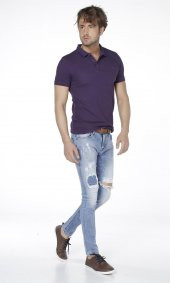 Grj Denim Yırtıklı Yamalı Slim Fit Erkek Kot Pantolon - 2