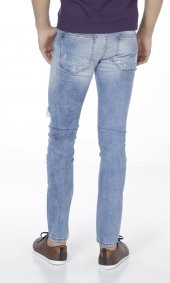 Grj Denim Yırtıklı Yamalı Slim Fit Erkek Kot Pantolon - 5