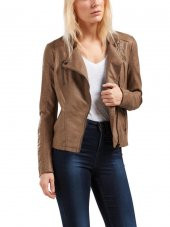 ONLY BAYAN DERİ CEKET 15102997 LEATHER BIKER - 3