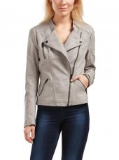 ONLY BAYAN DERİ CEKET 15102997 LEATHER BIKER - 5