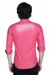 BRANGO 12510-8 DAR KESİM GARNİLİ PEMBE GÖMLEK - 3