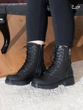 Lady P-987 Günlük Bağcıklı Fermuarlı Postal Bot - 8