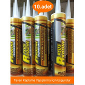 SİLİKONİZE MASTİK 10 ADET TAVAN KAPLAMA YAPIŞTIRICI - 1