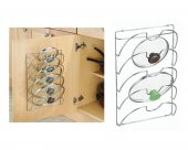 Dolap İçi Tencere Ve Tava Kapağı Düzenleyici Yer Kazandıran Stand - 2